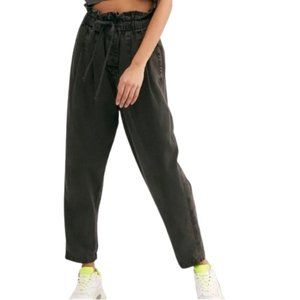 Free People Black High-Waisted Trousers